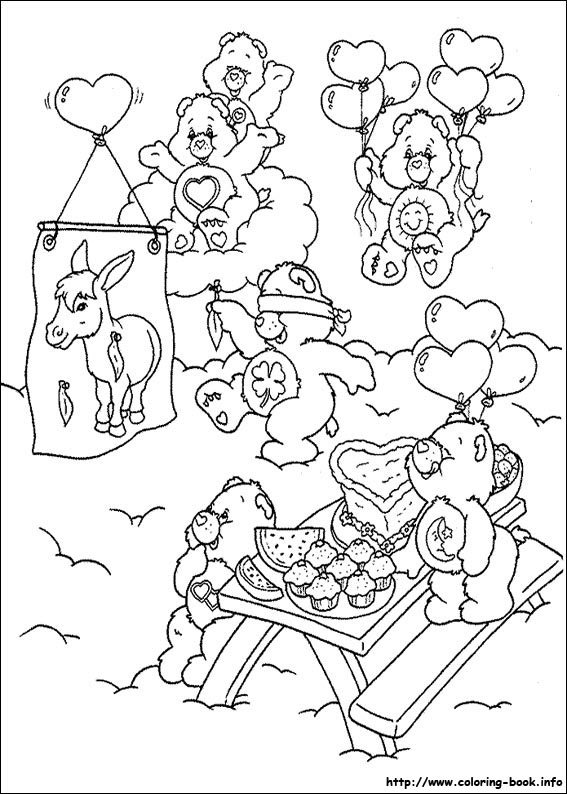 The Care Bears coloring picture